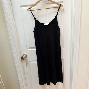 A.L.C. Classic Black Midi Dress scoop neck tank m medium
